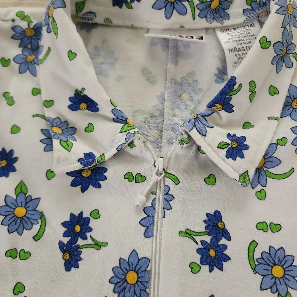 Vintage Floral Romper kids 12/14